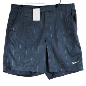 Nike Nadal Court Tennis Shorts Mens XL Blue Gray Grid Breathable Sportswear
